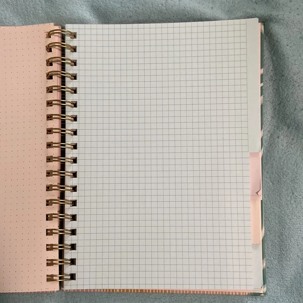NWT 2 notebooks- 1 spiral ringed with paper tab sectioning and 1 bullet journal.